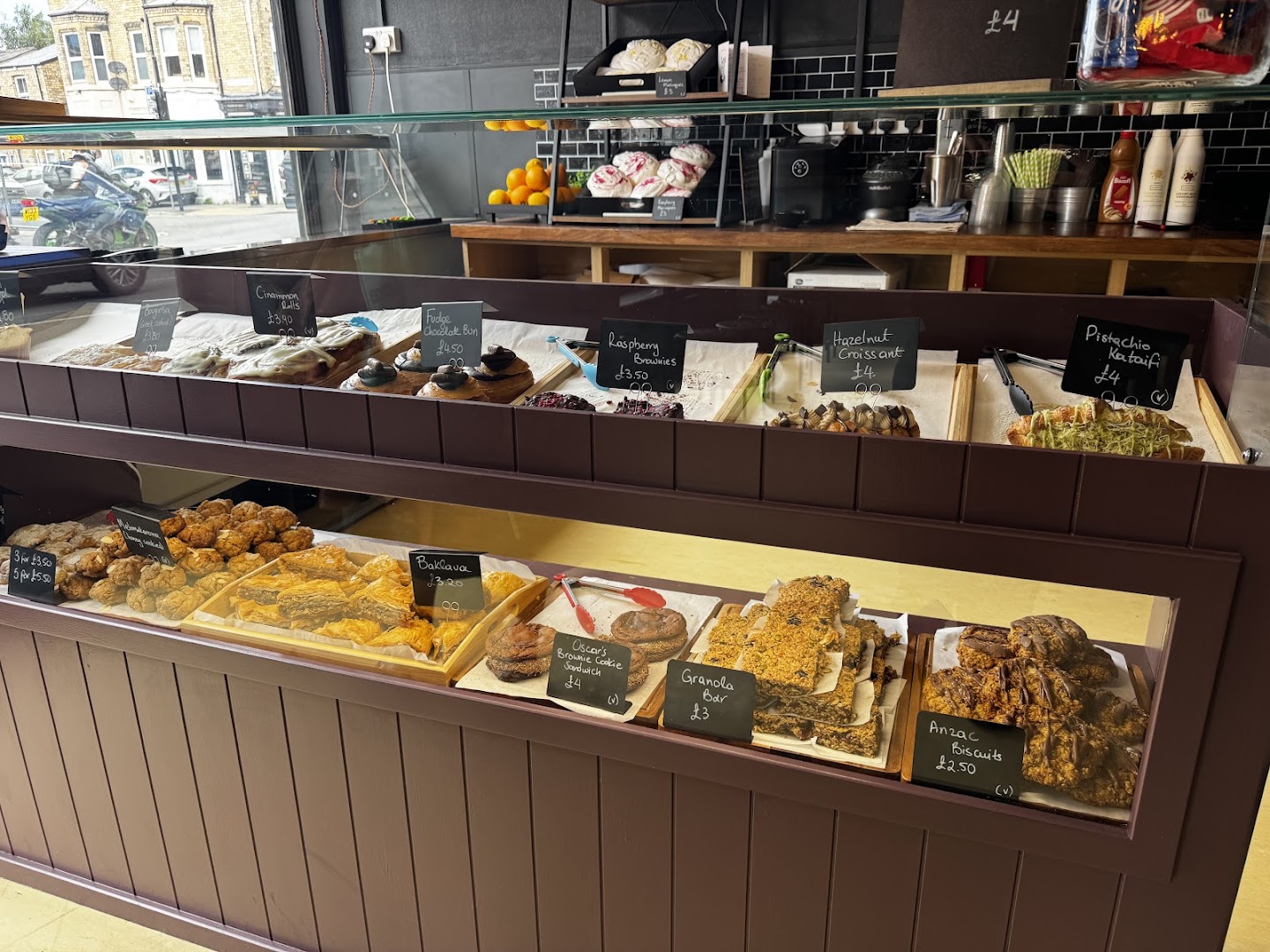 V's Artisan Kitchen: clear display of food items