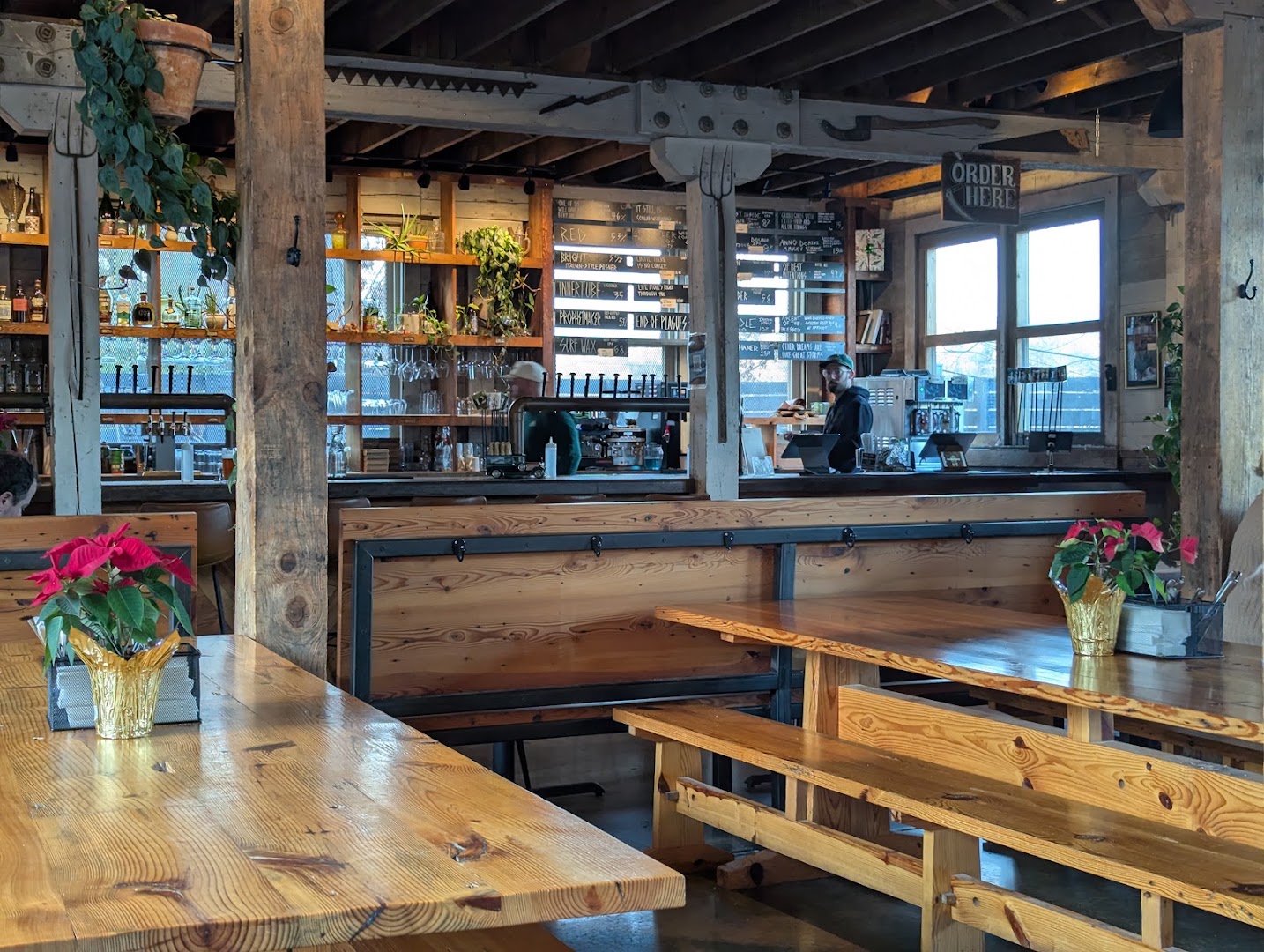 Burial Beer Co. Forestry Camp: clear, inviting shot of interior