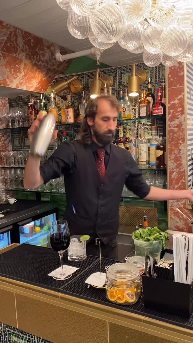 Chorizo: professional photo of bartender working