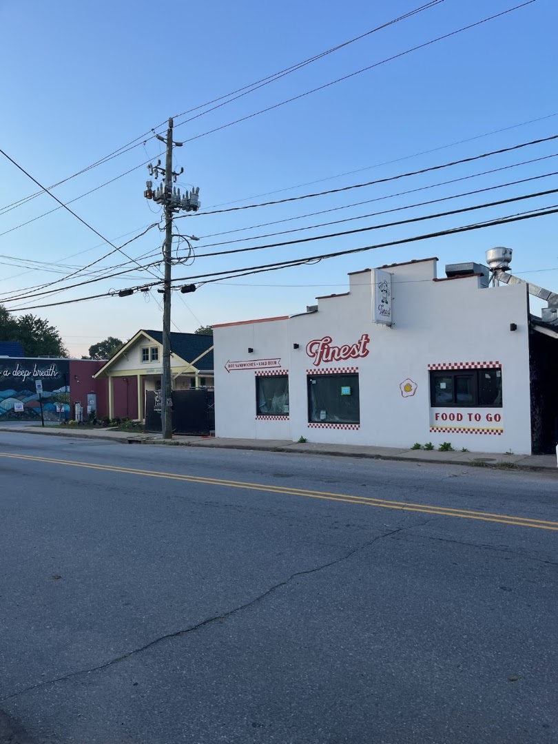 Finest: clear exterior shot of restaurant