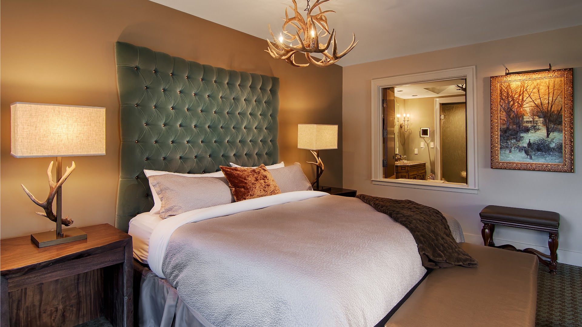 Grand Bohemian Lodge Asheville: professional hotel room interior shot