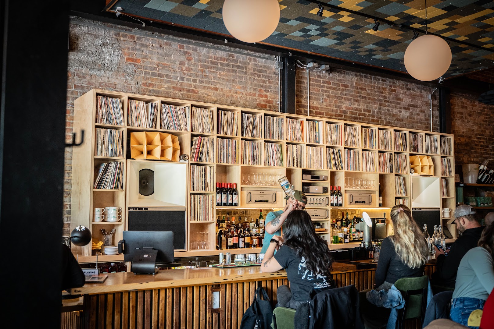 Joyful Noise Listening Lounge and Kitchen: high quality interior atmosphere shot