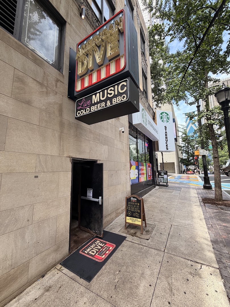 American Dive: clear exterior shot of venue