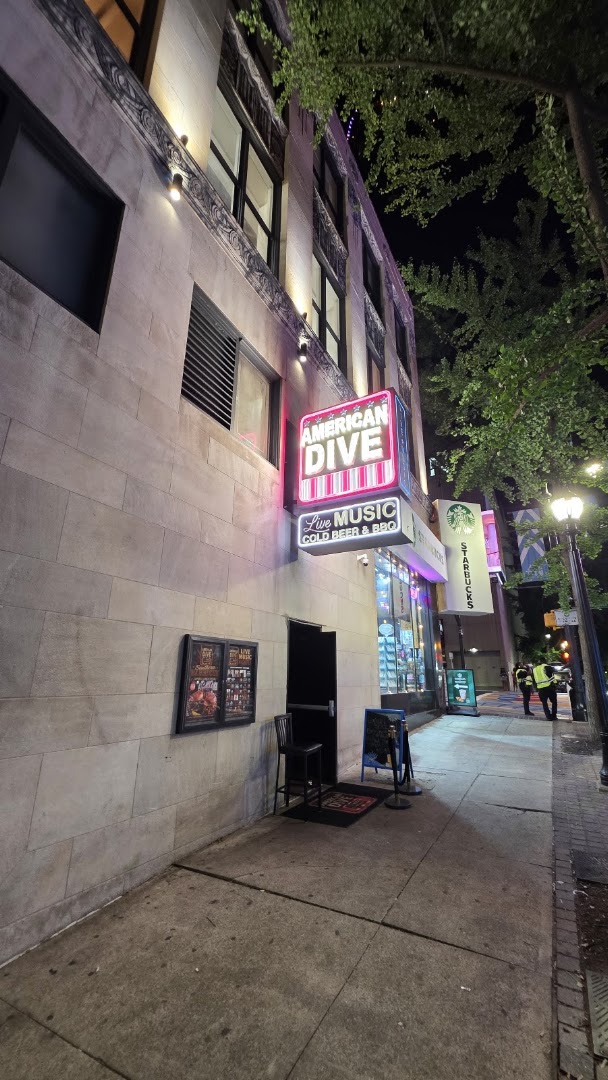 American Dive: clear exterior shot of venue