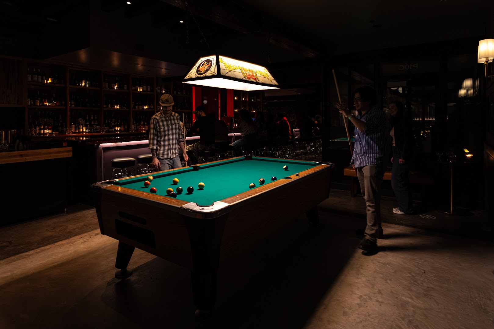 Barrel Proof: authentic bar atmosphere well