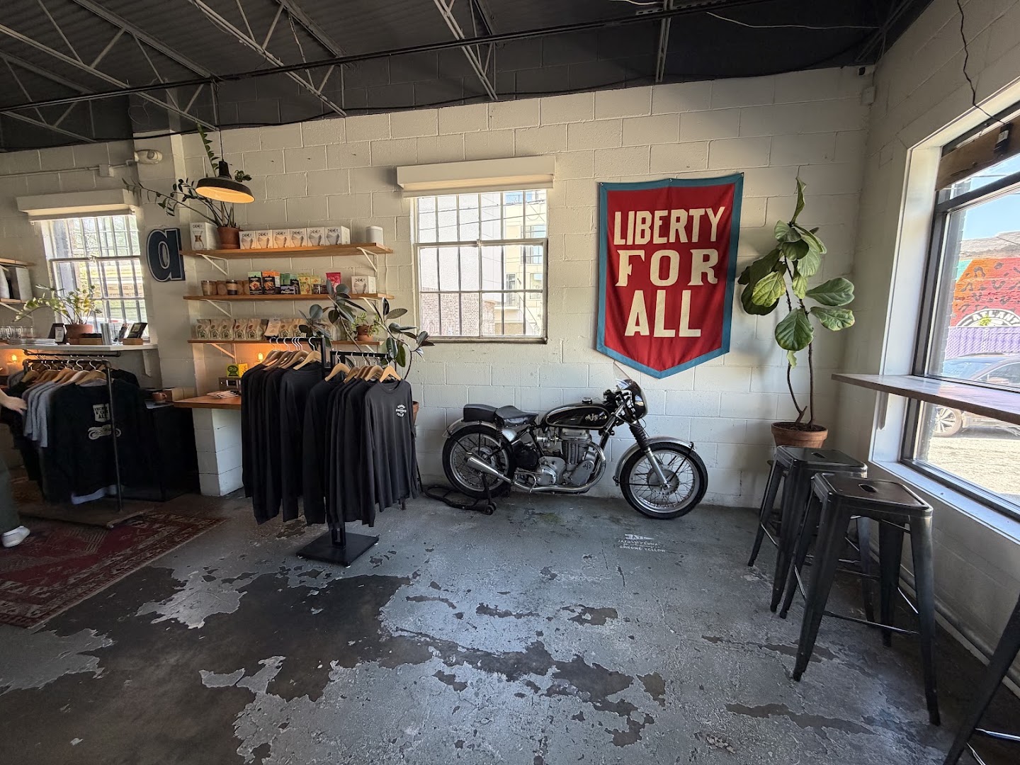 Chrome Yellow: clear, inviting shop interior photo