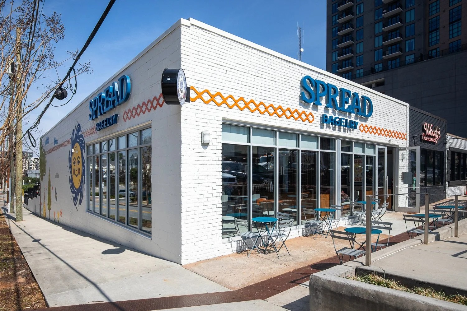 Spread Bagelry: clear exterior shot of venue