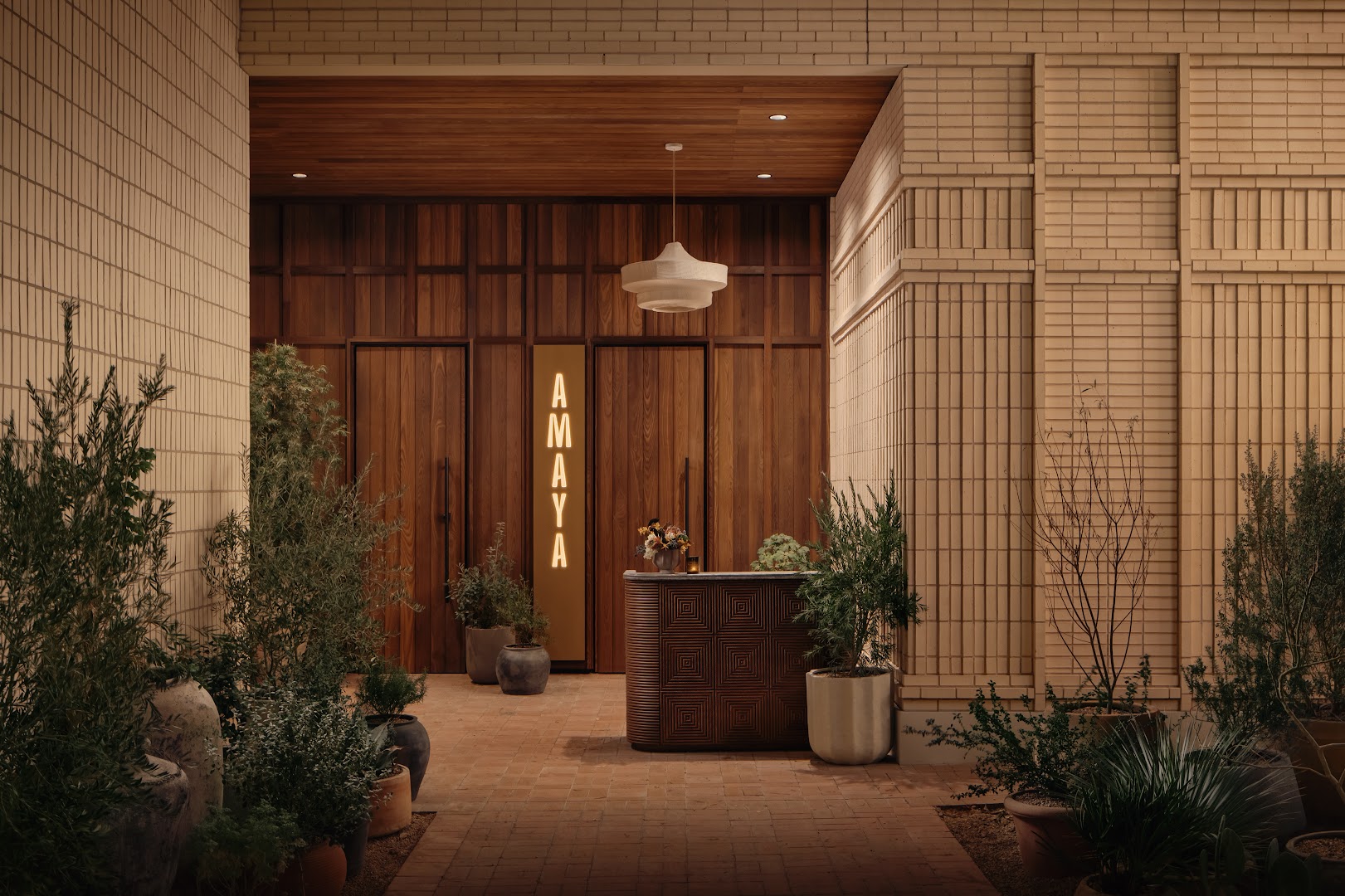 Amaya: professional, inviting restaurant entrance photo