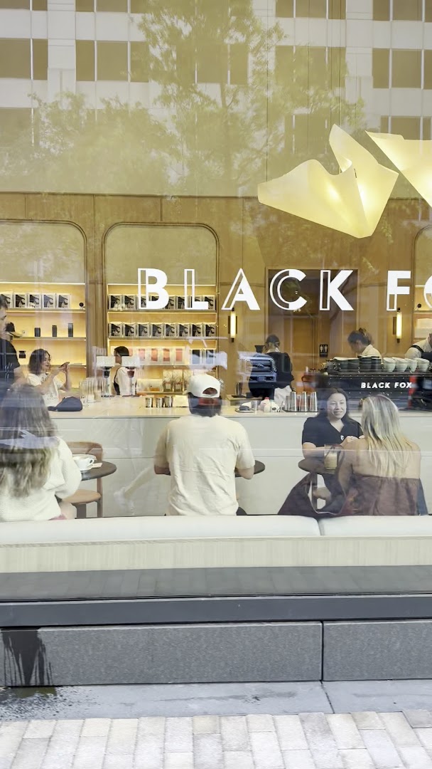 Black Fox Coffee: inviting atmosphere and clear storefront