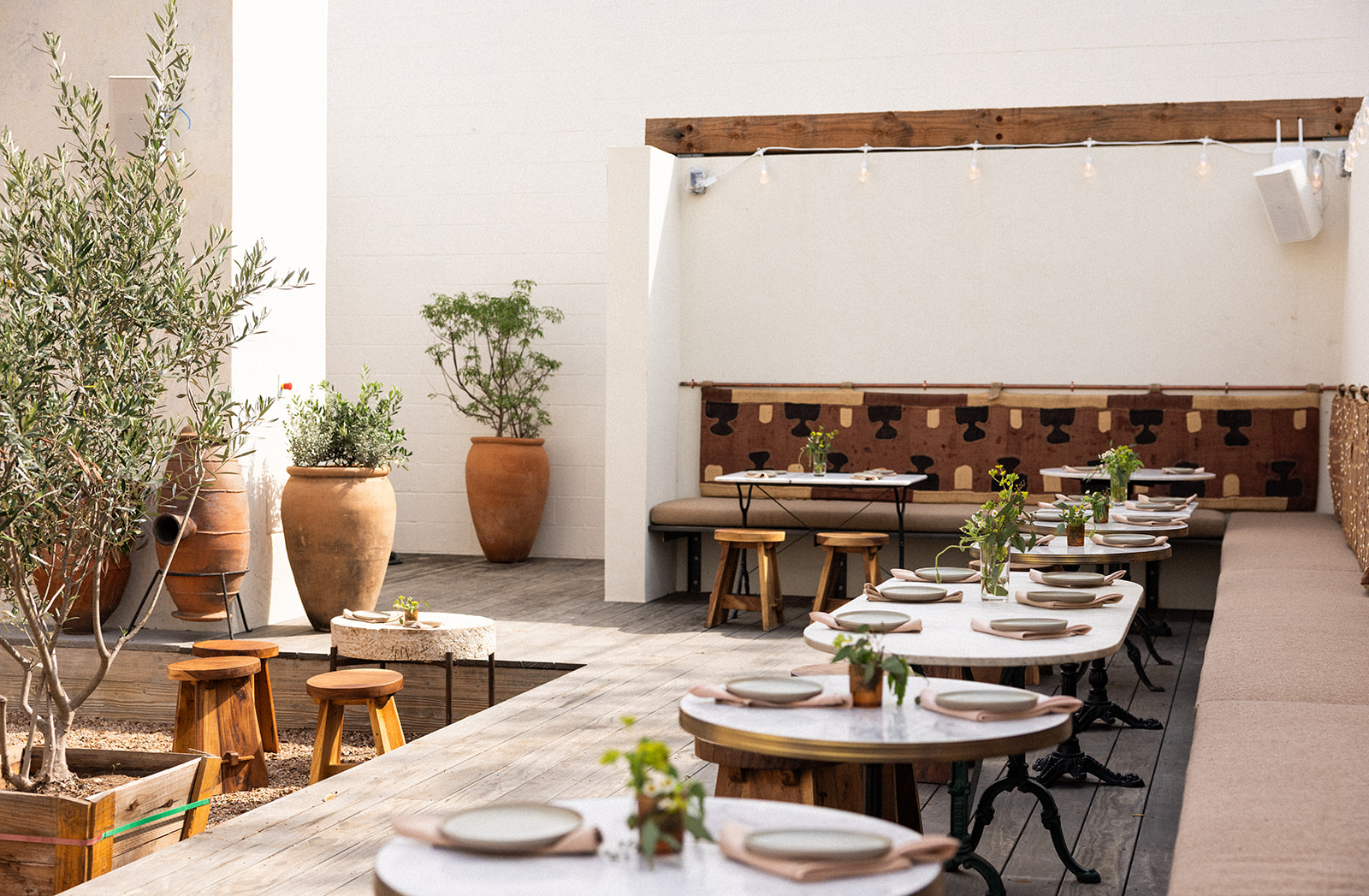 Only The Wild Ones: attractive, well-lit terrace atmosphere