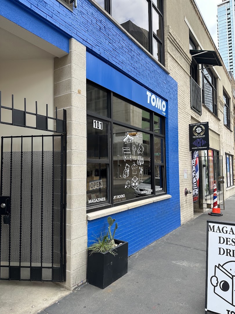 TOMO Mags: clear storefront photo of shop