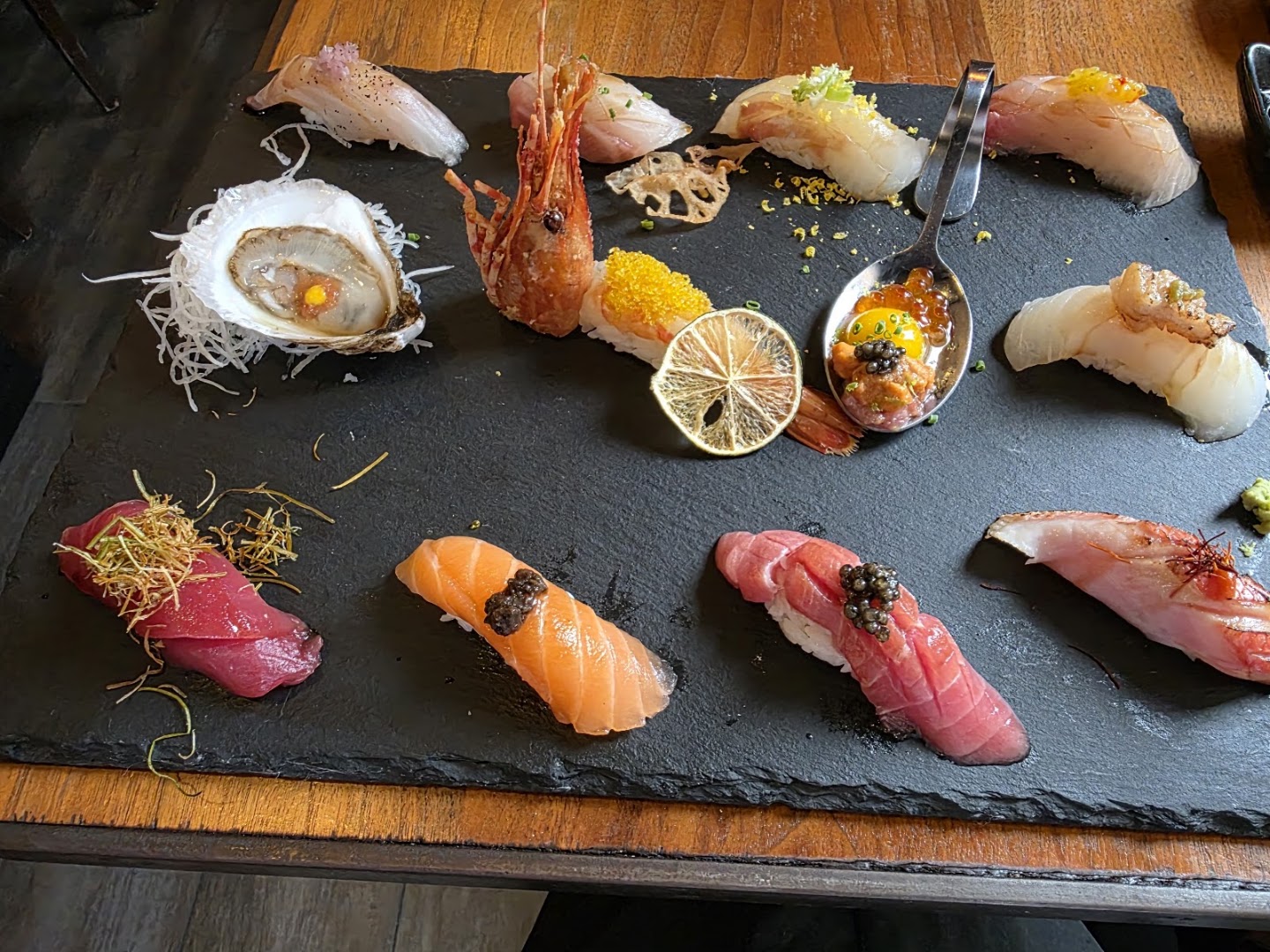 Umami Crudo: high quality appetizing food presentation