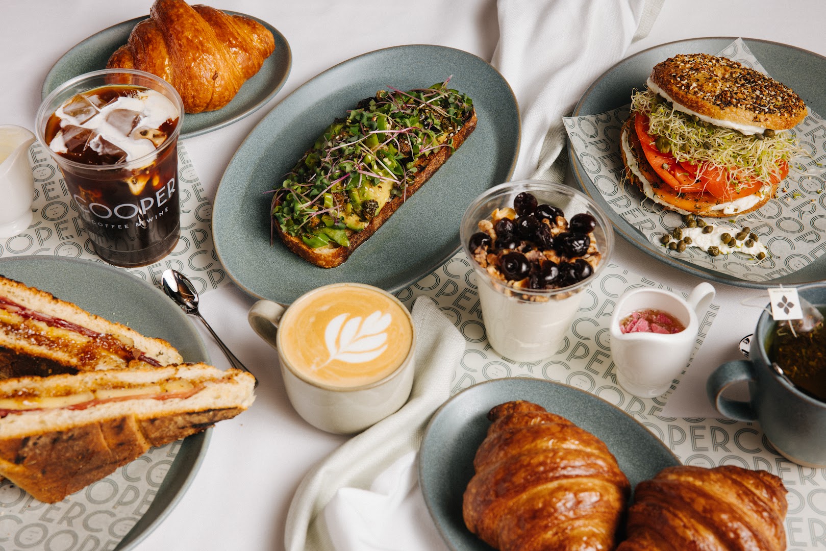 Cooper Coffee & Wine: high quality, appetizing food spread