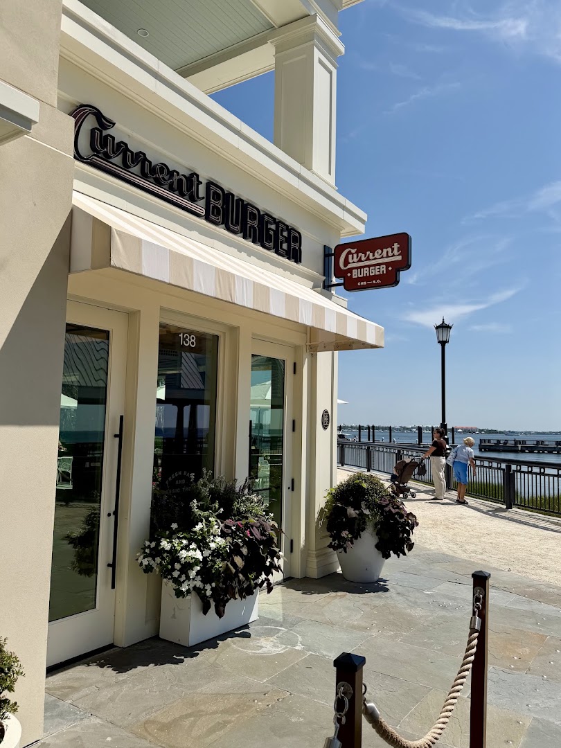 CurrentBurger: clear, professional exterior restaurant photo