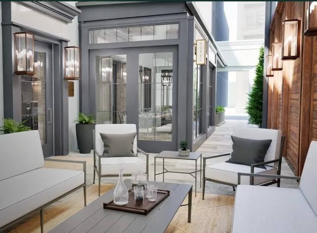 Hotel Richemont: professional photo of hotel terrace