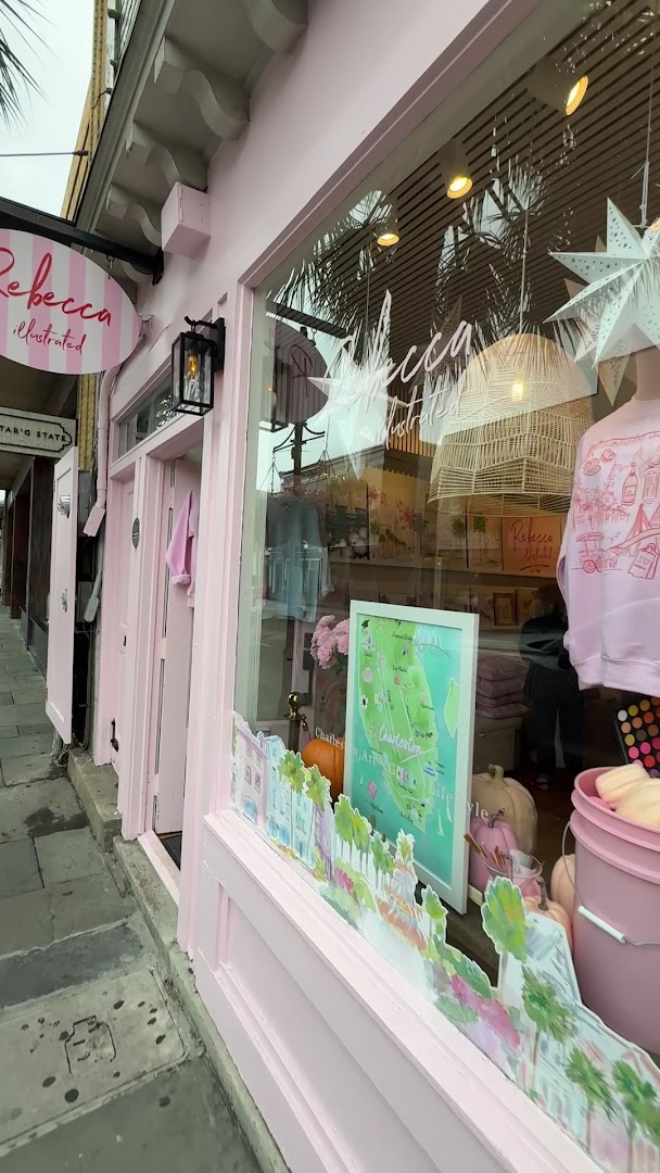 Rebecca Illustrated: clear storefront and shop display