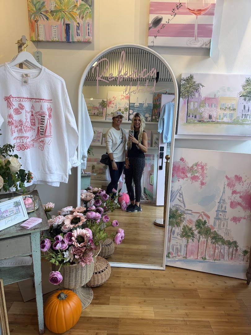 Rebecca Illustrated: shop interior and products
