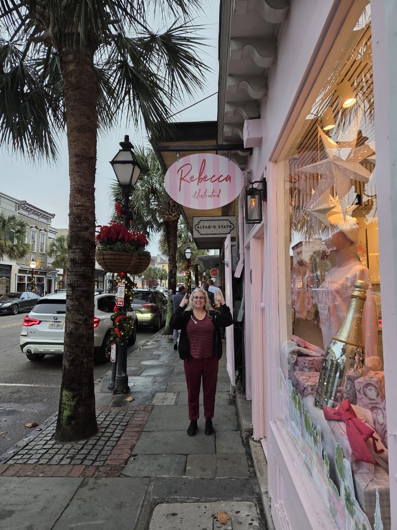 Rebecca Illustrated: clear storefront and inviting atmosphere