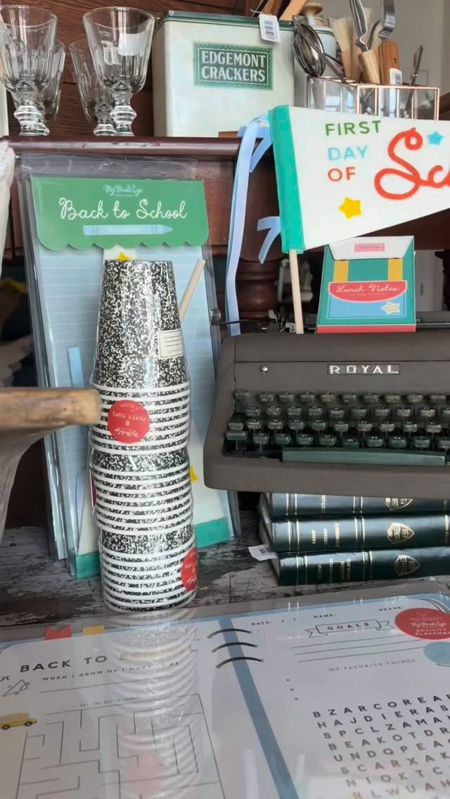 Shirley's Mercantile: clear display of shop products