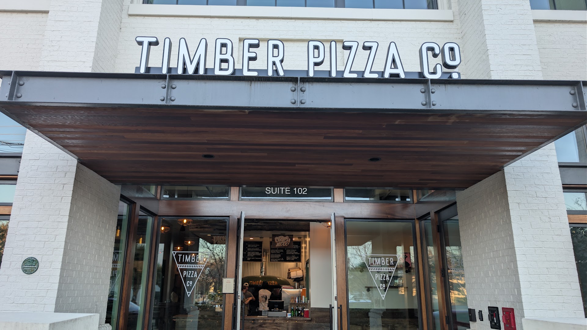 Timber Pizza Co.: clear, professional storefront photo