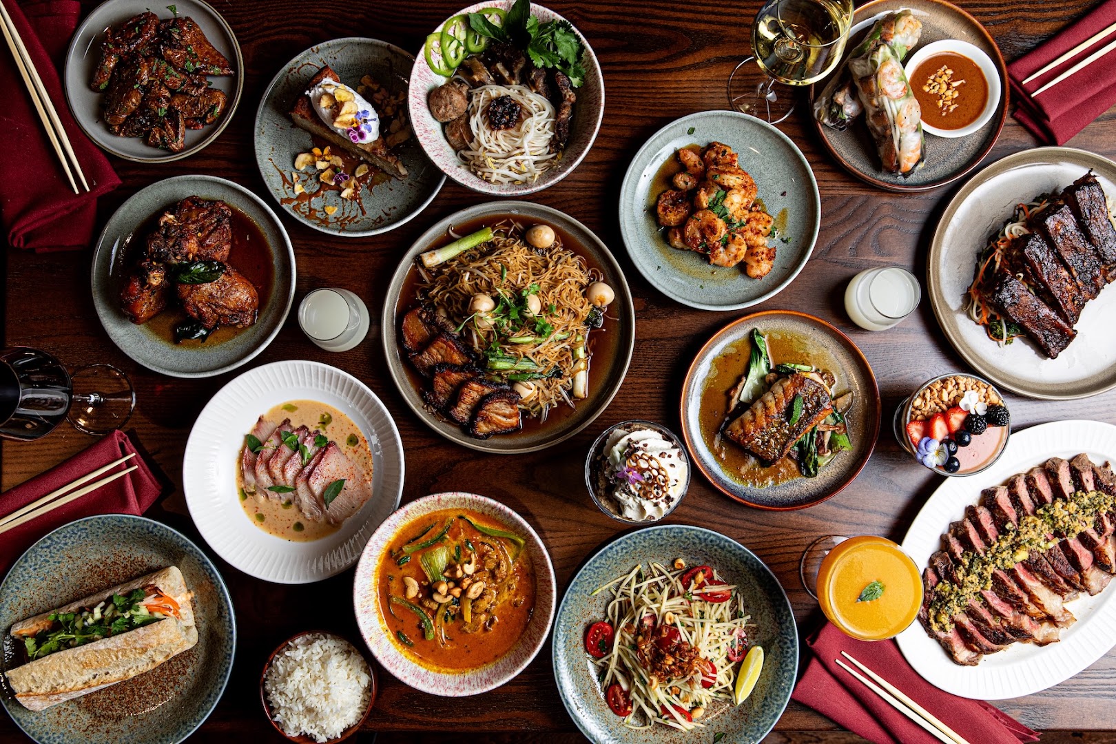 Two Bit Club: high quality, appetizing food spread