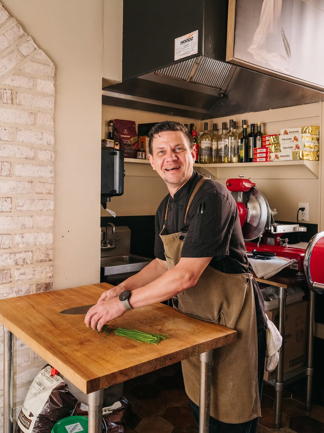 Volpe's: professional photo of chef working