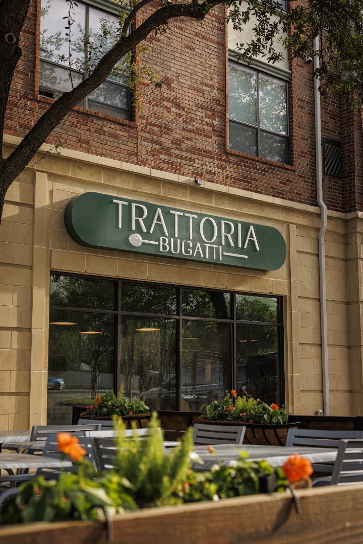 Trattoria Bugatti: clear, professional exterior restaurant shot