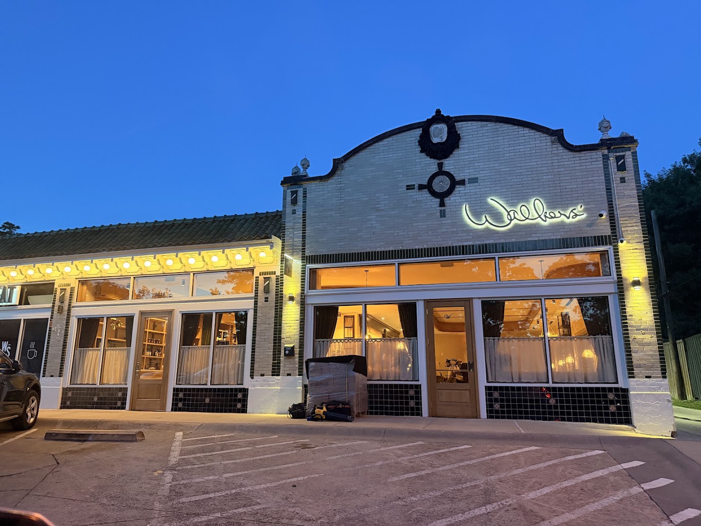 Walkers': clear exterior shot of venue