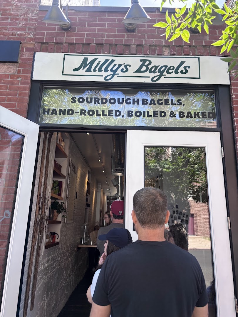 Milly's Bagels: clear, inviting exterior shop photo