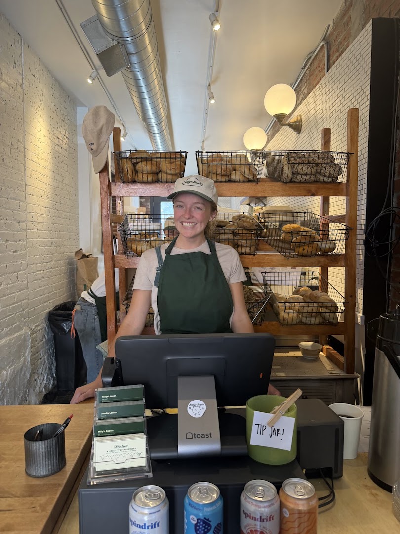 Milly's Bagels: friendly staff in welcoming environment