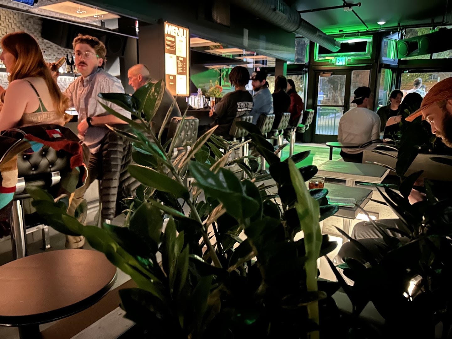 Pigeon: bar's lively atmosphere