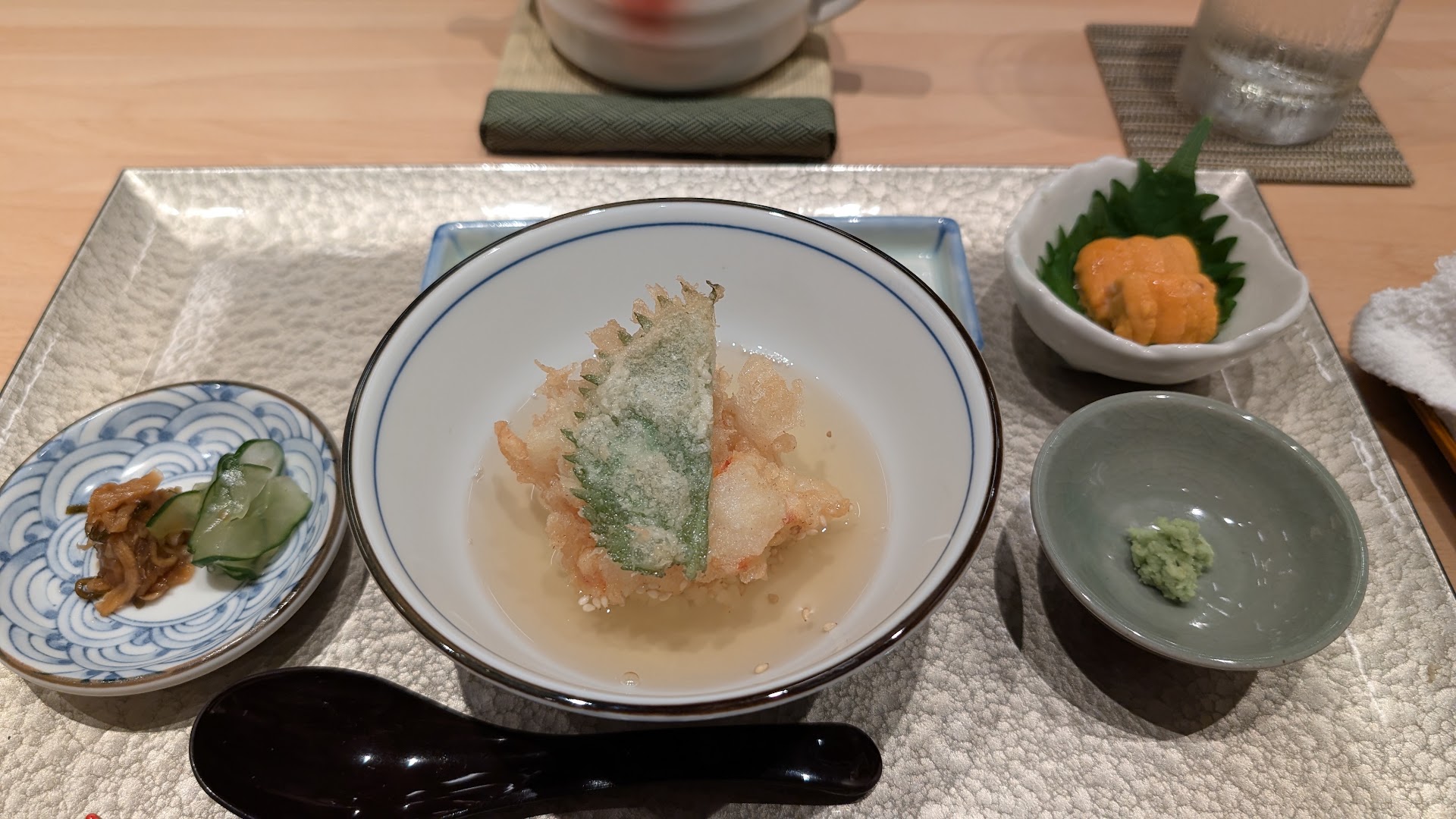Tempura Ichika: high quality appetizing food presentation