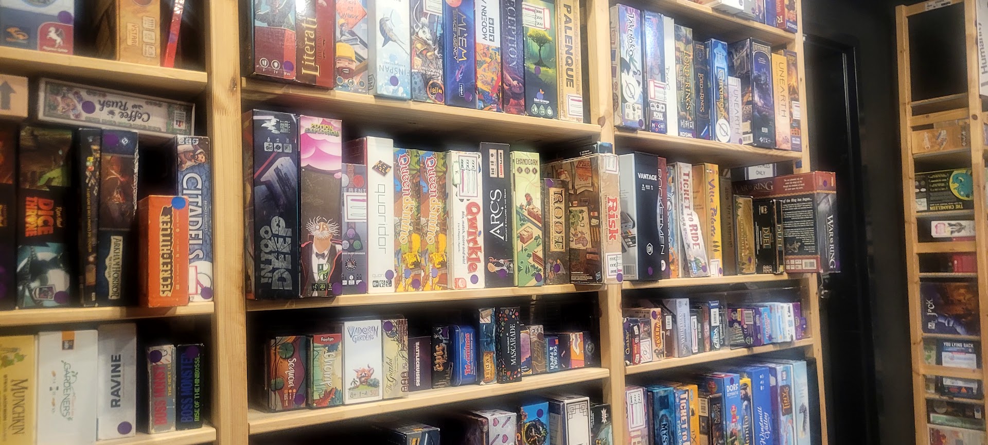 Coral Sword: venue's board game collection