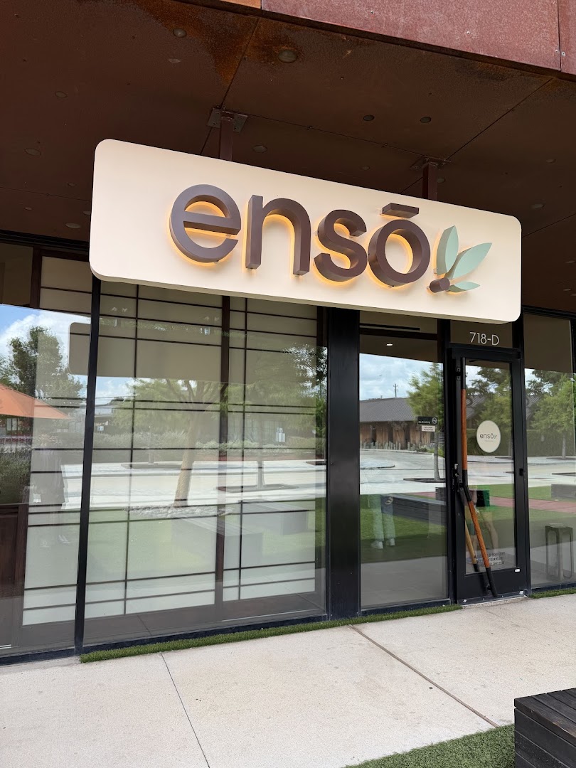 ensō matcha: clear storefront photo with signage