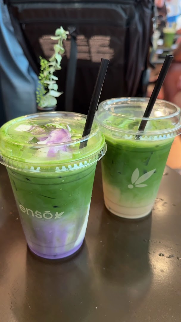 ensō matcha: clear, appealing photo of drinks