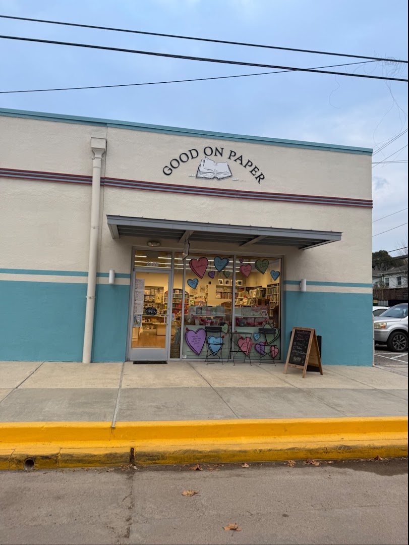 Good on Paper: clear storefront photo of shop