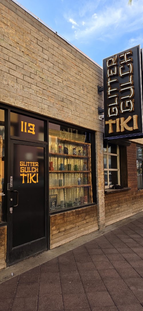 Glitter Gulch Tiki: clear, professional exterior shot