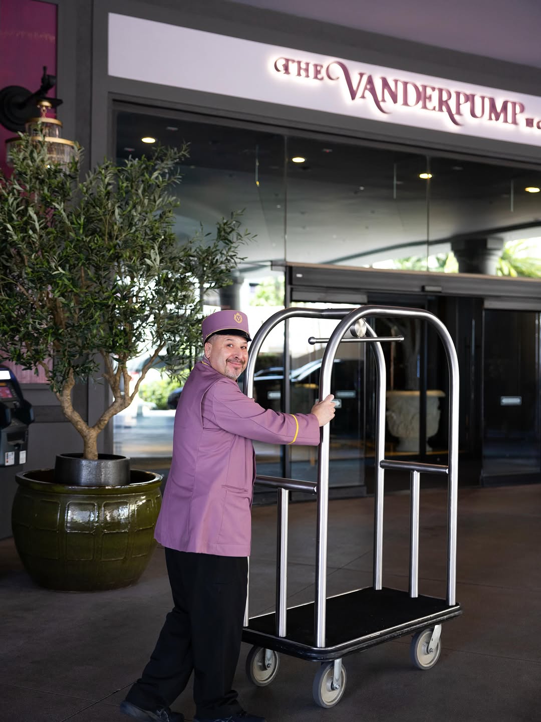 The Vanderpump Hotel: professional staff photo at entrance