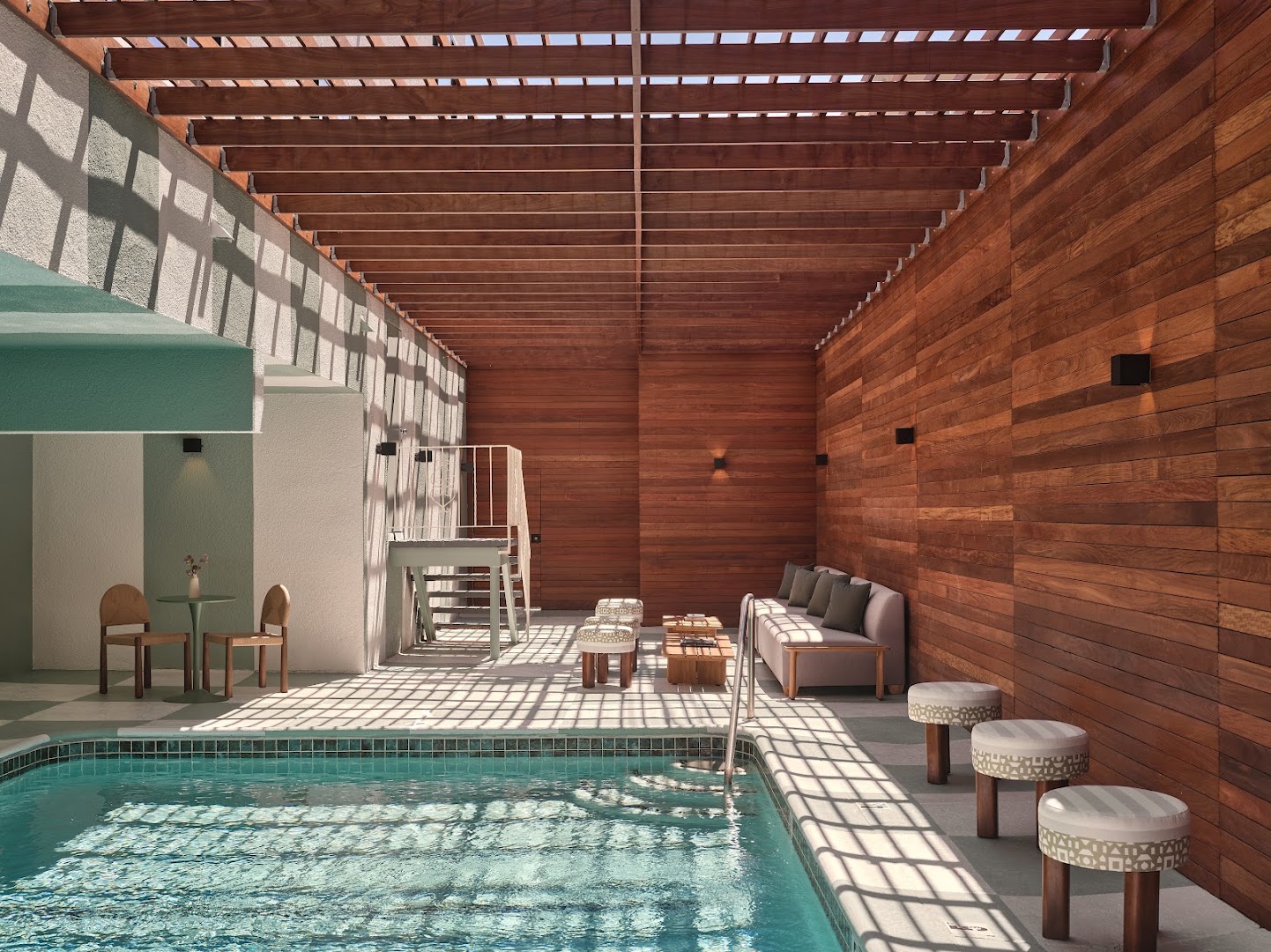 The Ivory: high quality, inviting hotel pool