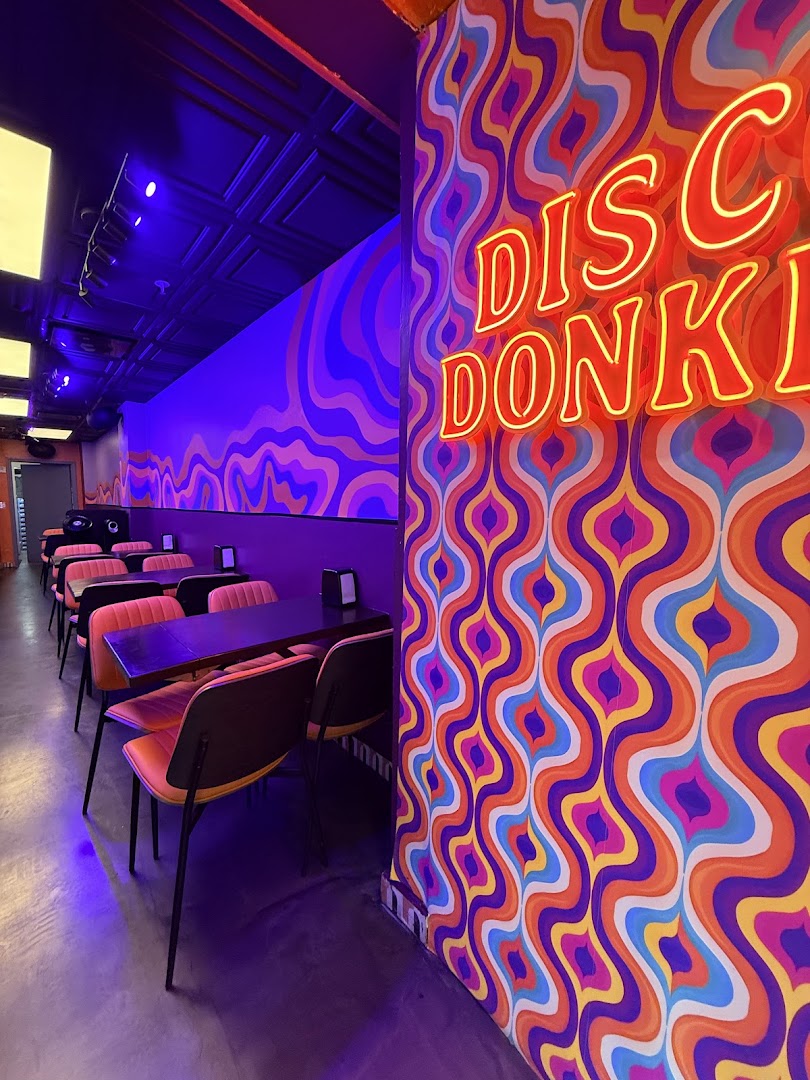 Disco Donkey: vibrant restaurant interior atmosphere