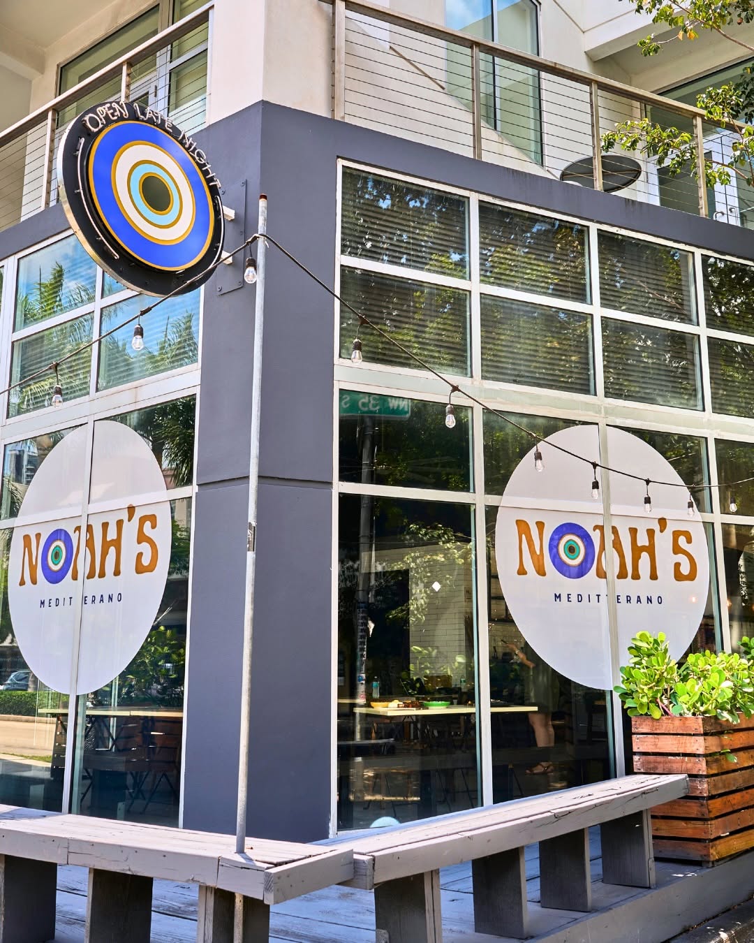 Noah's Meditterano: clear exterior shot of restaurant
