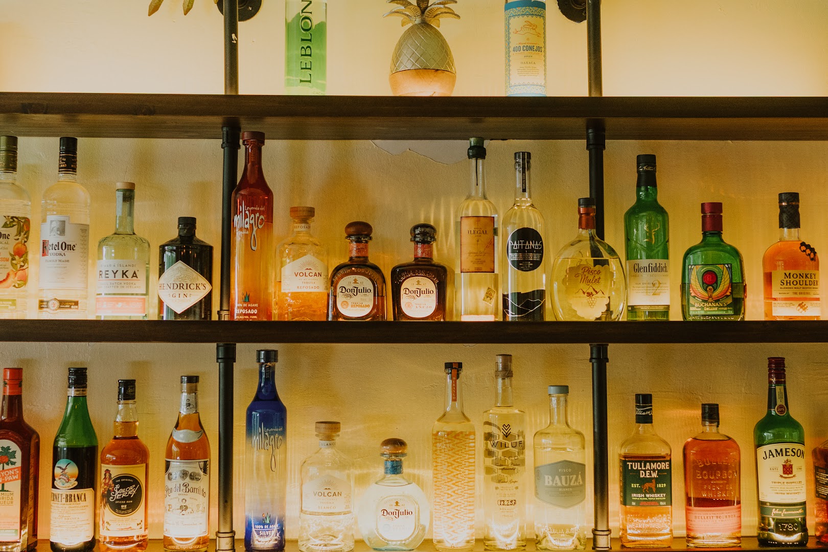 Upper Eastside Hangout: high quality bar shelf photo