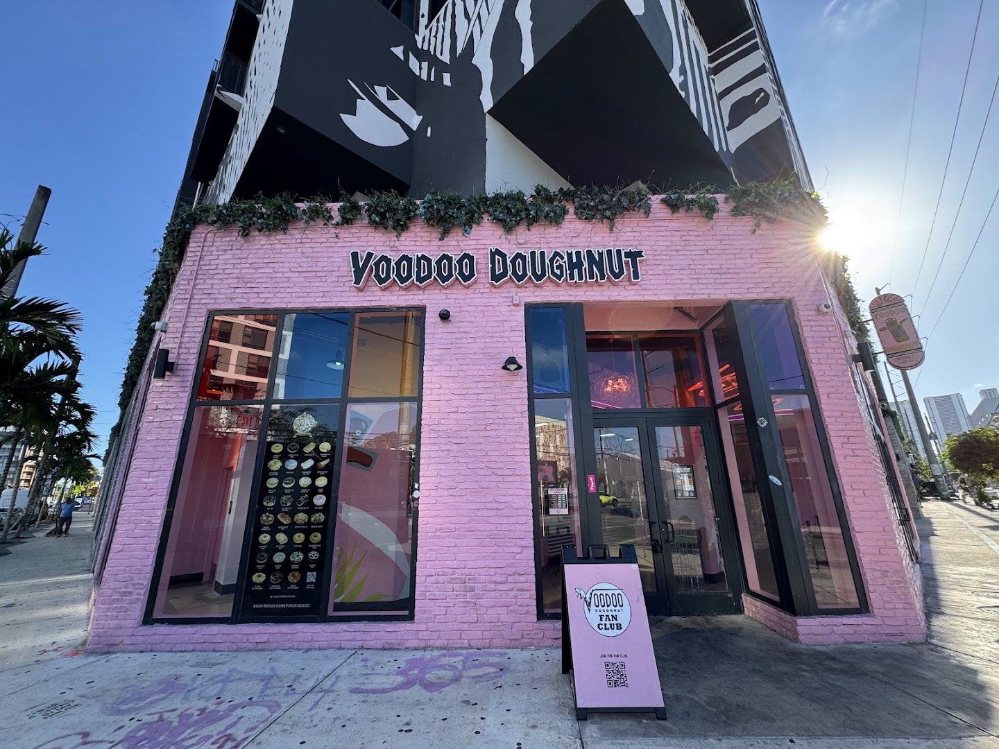 Voodoo Doughnut: clear, professional exterior storefront photo