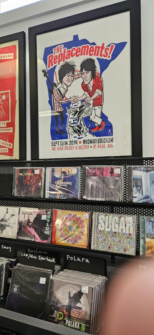 Lucky Cat Records: clear display of shop products