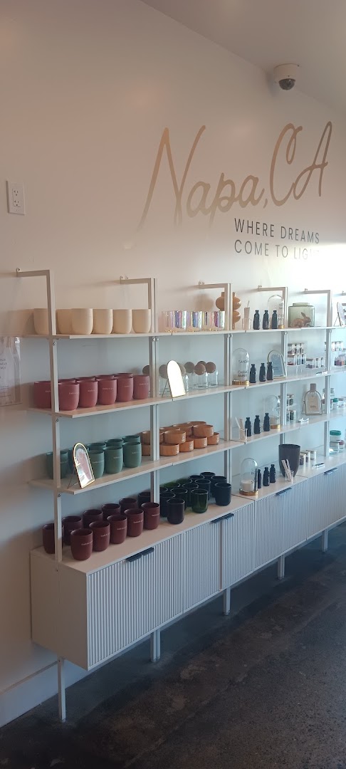 Kindled & Grounded: clear display of shop products