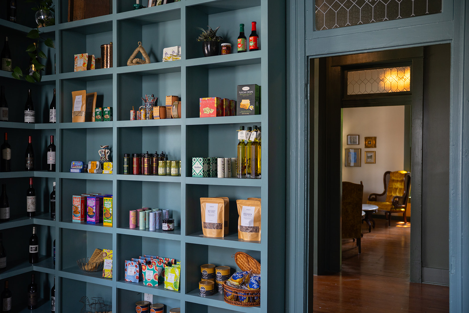 Antoinette's Wine + Provisions: attractive, professional interior product display