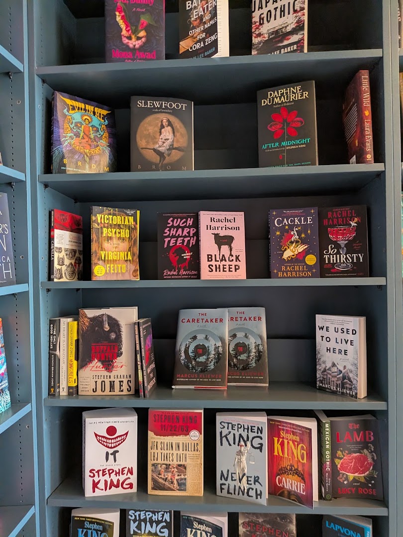 Bell Bird Books: clear, well-lit bookstore display photo
