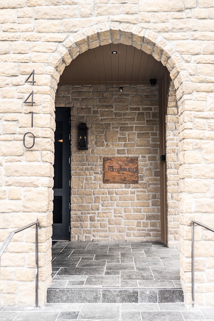 Lion's Share: professional exterior shot of entrance