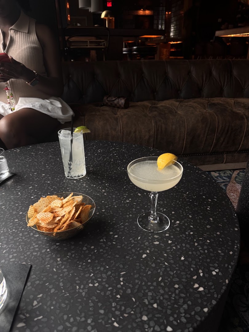 The Hitchcock: inviting atmosphere and drink presentation