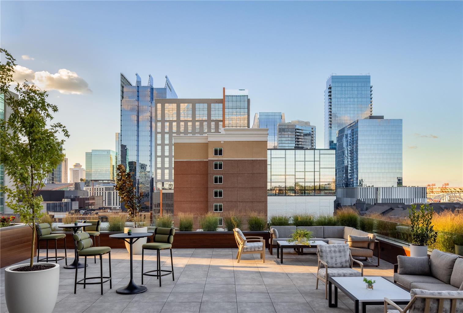 The Printing House Hotel: high quality hotel terrace view